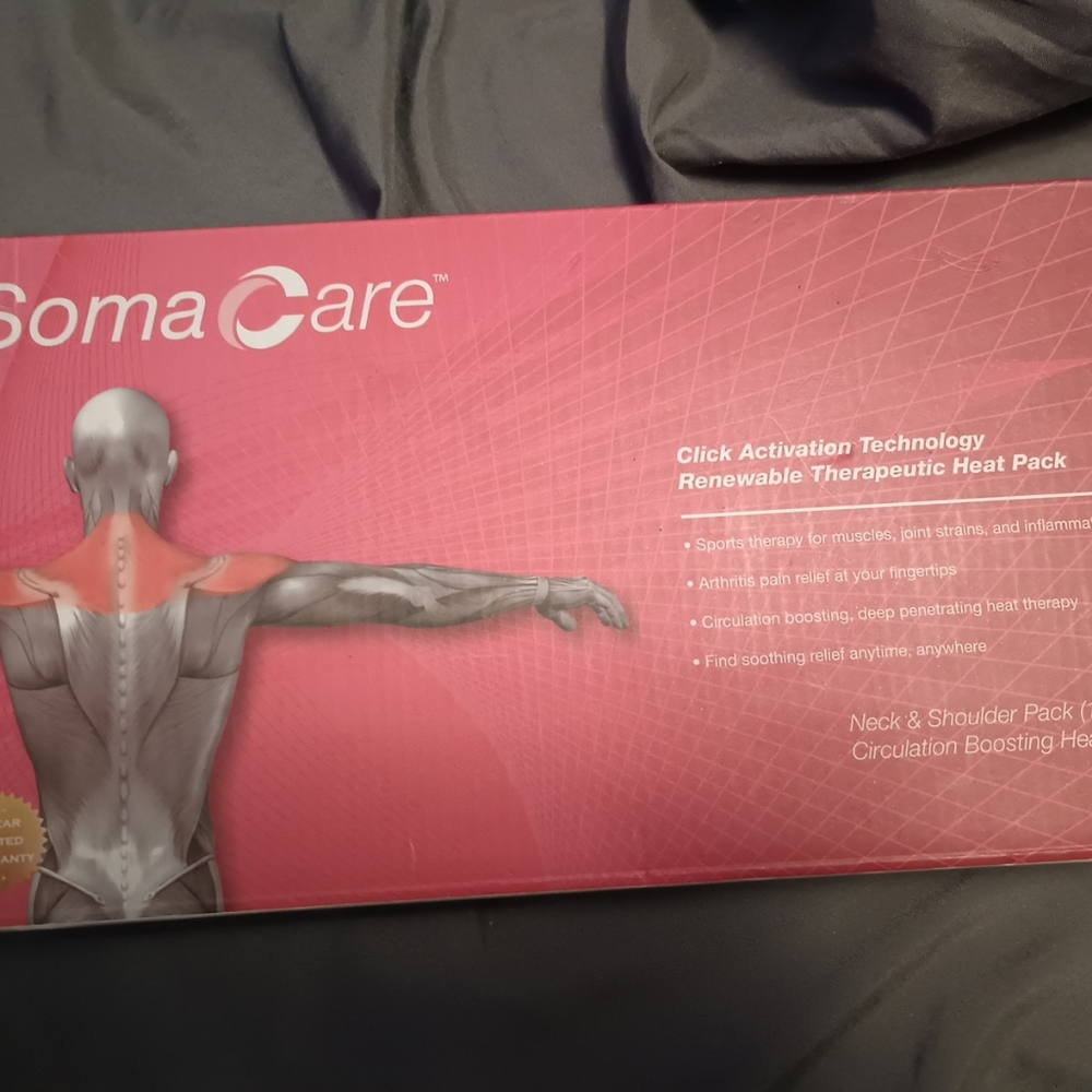 Soma Care Neck & Shoulder Pack Circulating Heat Therapy New  pain help relaxing